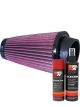 K&N Air Filter RU-3120 + Aerosol Recharge Kit