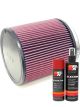 K&N Air Filter RU-3260 + Aerosol Recharge Kit