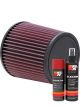K&N Air Filter RU-3480 + Aerosol Recharge Kit