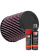 K&N Air Filter RU-3550 + Aerosol Recharge Kit