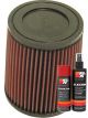 K&N Air Filter RU-3560 + Aerosol Recharge Kit