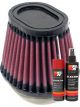 K&N Air Filter RU-3780 + Aerosol Recharge Kit