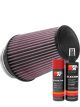 K&N Air Filter RU-4680 + Aerosol Recharge Kit