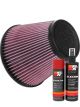 K&N Air Filter RU-5107 + Aerosol Recharge Kit