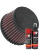 K&N Air Filter RU-5153 + Aerosol Recharge Kit