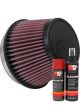 K&N Air Filter RU-5163 + Aerosol Recharge Kit