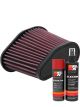 K&N Air Filter RU-5281 + Aerosol Recharge Kit