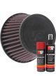 K&N Air Filter RU-8100 + Aerosol Recharge Kit