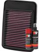 K&N Air Filter SU-6505 + Aerosol Recharge Kit