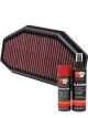 K&N Air Filter TB-1011 + Aerosol Recharge Kit