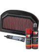 K&N Air Filter TB-1212 + Aerosol Recharge Kit