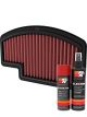 K&N Air Filter TB-1221 + Aerosol Recharge Kit