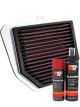 K&N Air Filter YA-1006 + Aerosol Recharge Kit