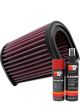 K&N Air Filter YA-1301 + Aerosol Recharge Kit