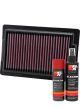 K&N Air Filter YA-1709 + Aerosol Recharge Kit