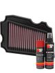 K&N Air Filter YA-2002 + Aerosol Recharge Kit