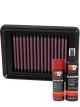 K&N Air Filter YA-5008 + Aerosol Recharge Kit