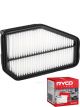 Ryco Air Filter A1624 + Service Stickers