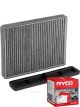 Ryco Cabin Air Filter Activated Carbon RCA100C + Service Stickers