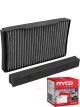 Ryco Cabin Air Filter Activated Carbon RCA218C + Service Stickers