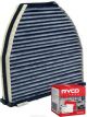 Ryco Cabin Air Filter Activated Carbon RCA299C + Service Stickers