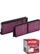 Ryco Cabin Air Filter Microshield RCA119MS + Service Stickers