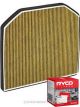 Ryco Cabin Air Filter N99 MicroShield RCA162M + Service Stickers