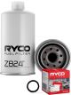 Ryco Fuel Filter Z824 + Service Stickers