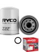 Ryco Fuel Filter Heavy Duty Spin-On Z22 + Service Stickers
