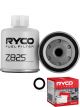 Ryco Fuel Filter Heavy Duty Spin-On Z825 + Service Stickers