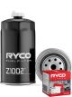 Ryco Fuel Water Separator Filter Z1002 + Service Stickers