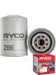 Ryco Oil Filter Z86 + Service Stickers