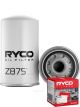 Ryco Oil Filter Heavy Duty Spin-On Z875 + Service Stickers