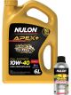 Nulon Apex+ 10W-40 Long Life Engine Oil 6L + Performance Engine Treatment 500ml
