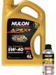 Nulon Apex+ 5W-40 Performance Engine Oil 6L + Engine Treatment 500ml