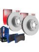 Protex Ultra Front Disc Brake Rotors + Blue Brake Pads