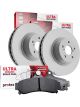Protex Ultra Front Disc Brake Rotors + Ceramic Brake Pads
