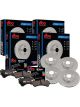 DBA Front & Rear Disc Rotors + Street Series Brake Pads