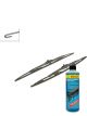 Bosch Wiper Blade Twin Spoiler Set + Windshield Washer Fluid