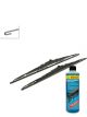 Bosch Wiper Blade Twin Spoiler Set + Windshield Washer Fluid