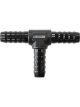 Aeroflow Aluminium Barb T-Piece - Black 3/16