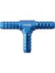 Aeroflow Aluminium Barb T-Piece - Blue 3/8