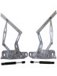 Aeroflow Bonnet Hinge Kit Silver For Holden HQ-WB, Torana LH-UC