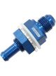 Aeroflow Fuel Cell Bulkhead Fitting -6AN to 5/16 Inch Barb Blue