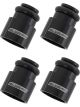 Aeroflow Fuel Injector Addaptor For 14mm Fuel Rail, 12mm High 4 Pack