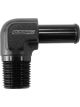 Aeroflow Male NPT to 90 Degree AN Hose Barb 3/8