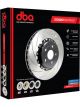 DBA 5000 Curved Disc Brake Rotor Left (Single) Black  322mm