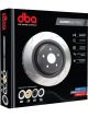 DBA Rotor Cross-Drilled & Curved Slotted Right 4000 Series
