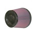 K&N Round Tapered Air Filter - Carbon Fiber Top