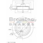 Bremtec Euro-Line Disc Brake Rotor (Pair) 279.8mm